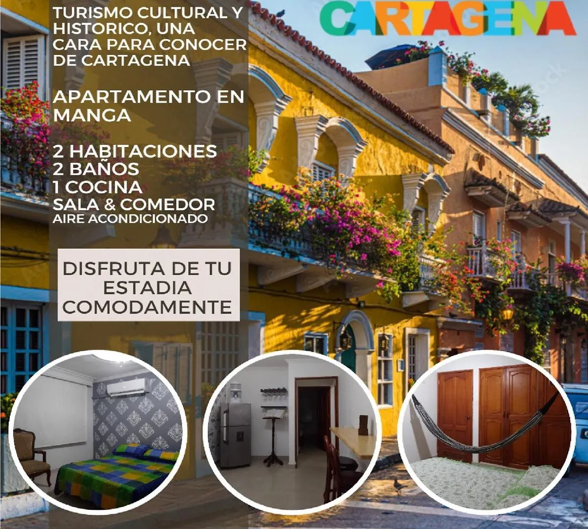 Apartamento Cartagena Manga - Cerca Al Centro Historico